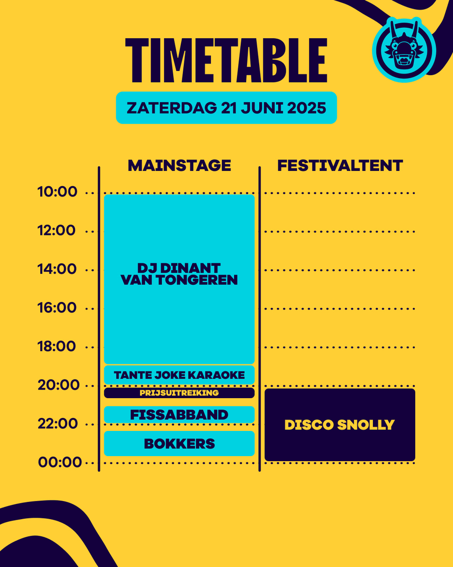 Drakenboot Socialmedia Timetable 2